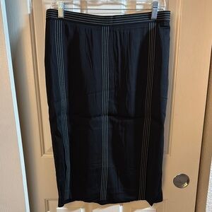 Ann Taylor Black Midi Pencil Skirt for Work